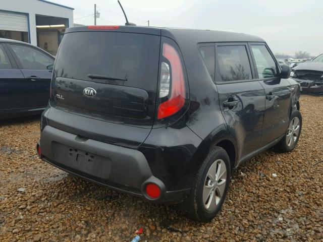 KNDJN2A26E7094837 - 2014 KIA SOUL BLACK photo 4