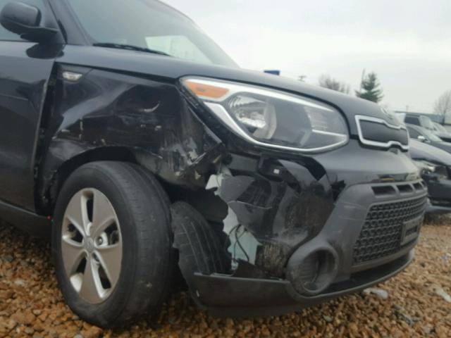 KNDJN2A26E7094837 - 2014 KIA SOUL BLACK photo 9