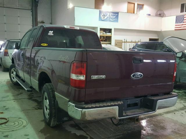 1FTPX14565NA41023 - 2005 FORD F150 MAROON photo 5