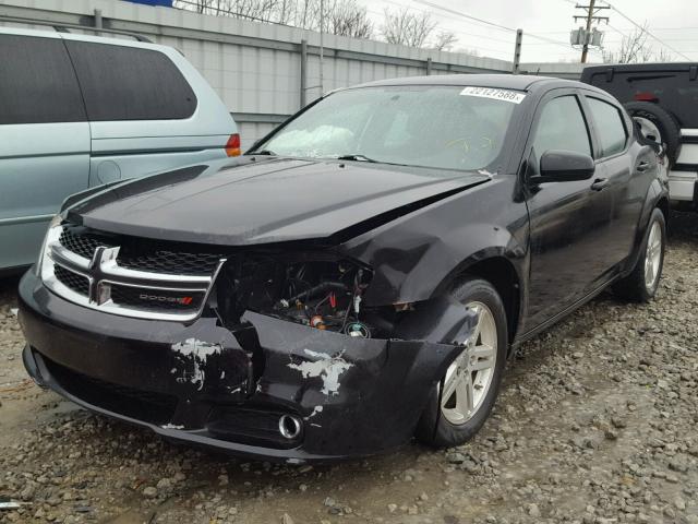 1C3CDZCB1DN506310 - 2013 DODGE AVENGER SX BLACK photo 2