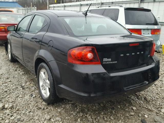 1C3CDZCB1DN506310 - 2013 DODGE AVENGER SX BLACK photo 3