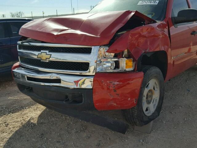 3GCEC13CX9G246653 - 2009 CHEVROLET SILVERADO RED photo 9