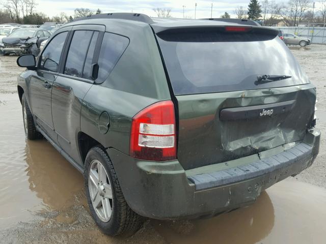 1J8FT47W88D745580 - 2008 JEEP COMPASS SP GREEN photo 3