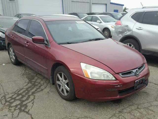 1HGCM66514A086668 - 2004 HONDA ACCORD EX RED photo 1