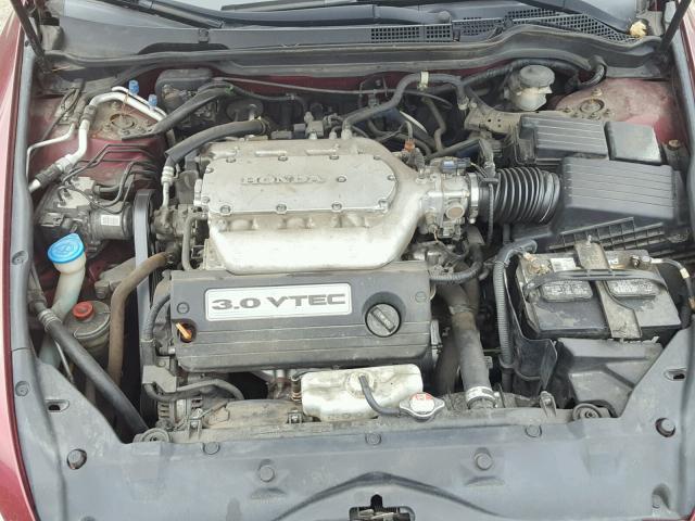 1HGCM66514A086668 - 2004 HONDA ACCORD EX RED photo 7