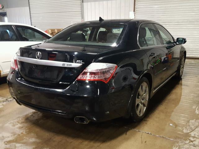 JH4KB2F69AC000667 - 2010 ACURA RL BLACK photo 4