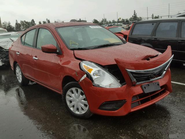 3N1CN7AP3FL941248 - 2015 NISSAN VERSA S RED photo 1