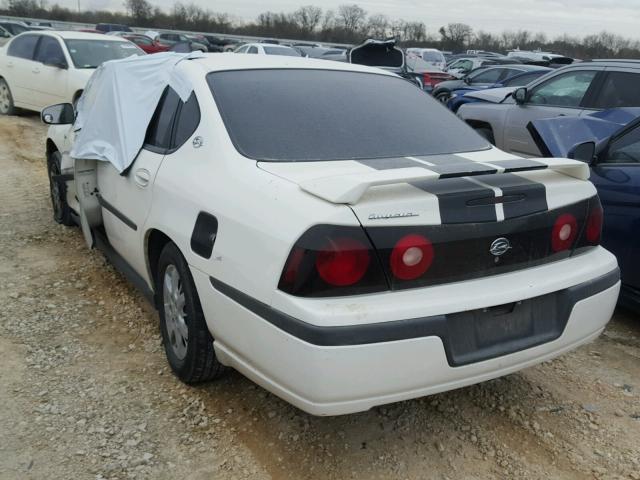 2G1WF52E049380587 - 2004 CHEVROLET IMPALA WHITE photo 3