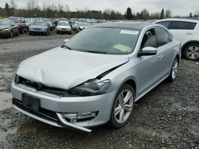 1VWCT7A32EC102666 - 2014 VOLKSWAGEN PASSAT SEL SILVER photo 2