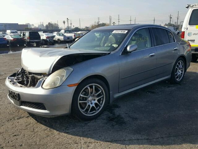 JNKCV51E86M507203 - 2006 INFINITI G35 GRAY photo 2