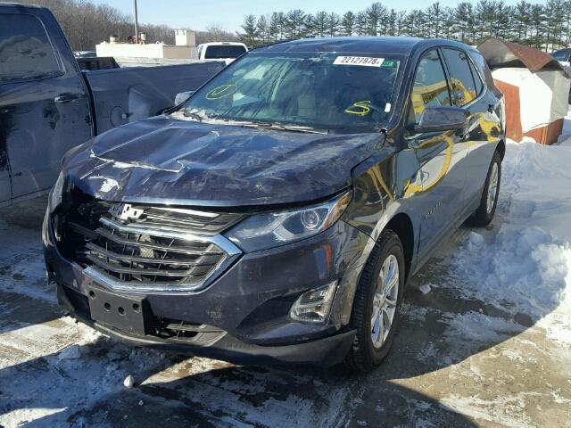 3GNAXSEV6JL124561 - 2018 CHEVROLET EQUINOX LT BLUE photo 2