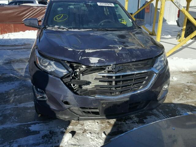 3GNAXSEV6JL124561 - 2018 CHEVROLET EQUINOX LT BLUE photo 9