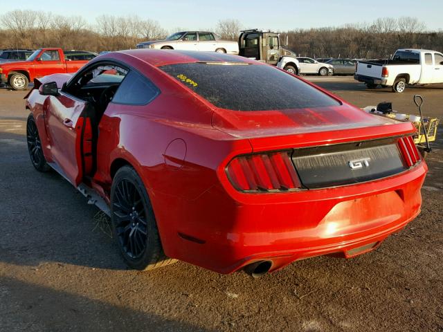 1FA6P8CF1G5298971 - 2016 FORD MUSTANG GT RED photo 3