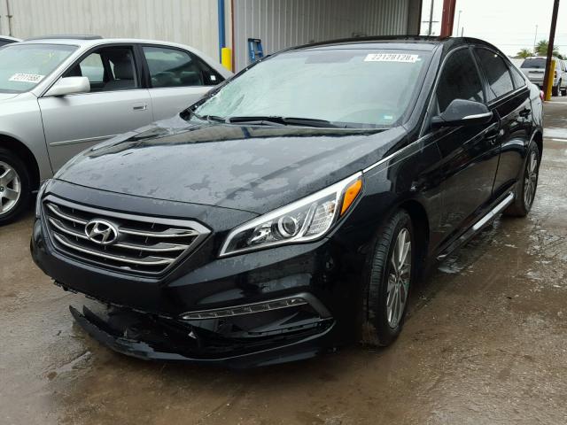 5NPE34AF5GH424018 - 2016 HYUNDAI SONATA SPO BLACK photo 2