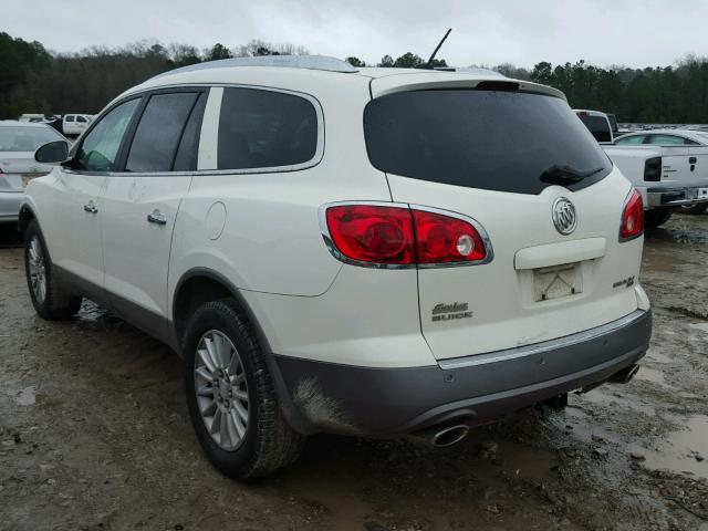 5GALRBED9AJ153998 - 2010 BUICK ENCLAVE CX WHITE photo 3