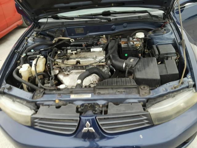 4A3AA46GX2E074672 - 2002 MITSUBISHI GALANT ES BLUE photo 7