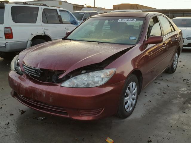 4T1BE32K86U121124 - 2006 TOYOTA CAMRY LE MAROON photo 2