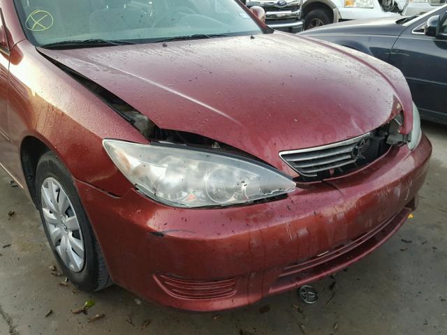 4T1BE32K86U121124 - 2006 TOYOTA CAMRY LE MAROON photo 9