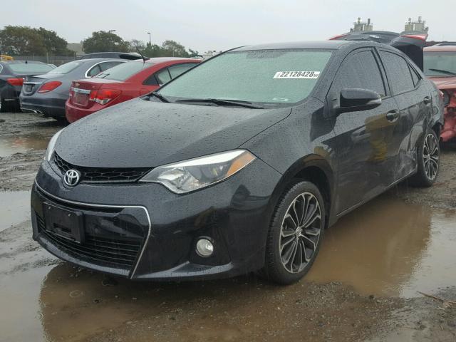 5YFBURHE3FP336774 - 2015 TOYOTA COROLLA L BLACK photo 2