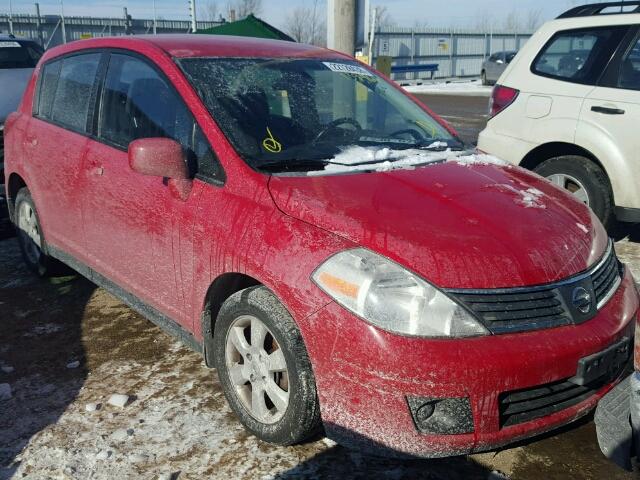 3N1BC13E98L365002 - 2008 NISSAN VERSA S RED photo 1