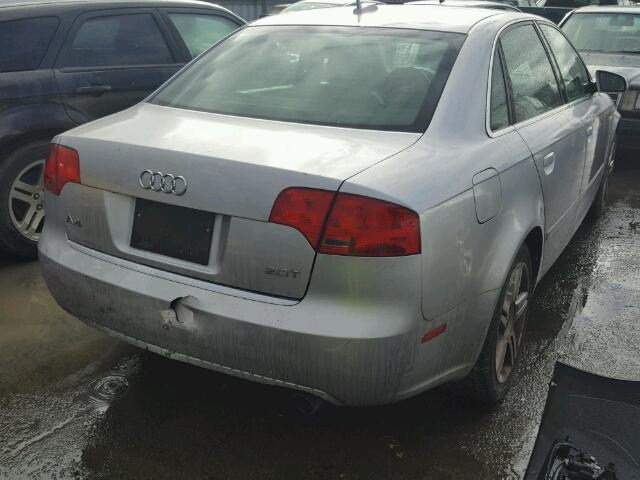 WAUAF78E96A231930 - 2006 AUDI A4 2 SILVER photo 4