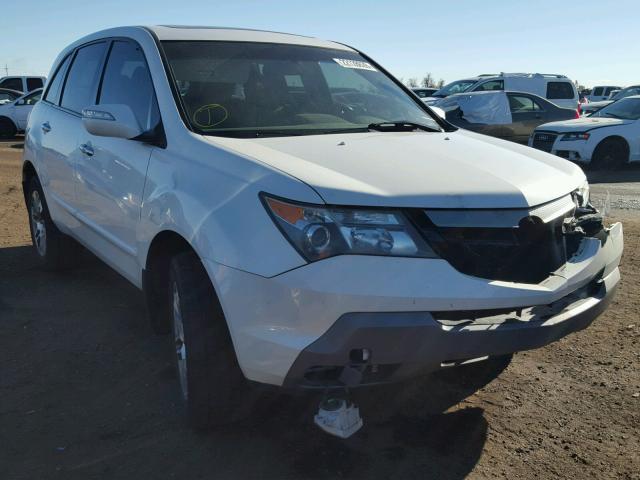 2HNYD28467H531911 - 2007 ACURA MDX TECHNO WHITE photo 1