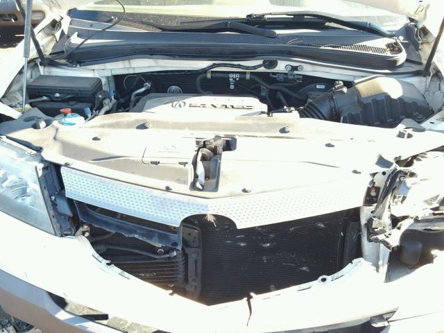 2HNYD28467H531911 - 2007 ACURA MDX TECHNO WHITE photo 7