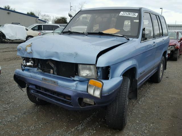 JACDH58W9N7907939 - 1992 ISUZU TROOPER LS BLUE photo 2