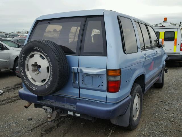 JACDH58W9N7907939 - 1992 ISUZU TROOPER LS BLUE photo 4