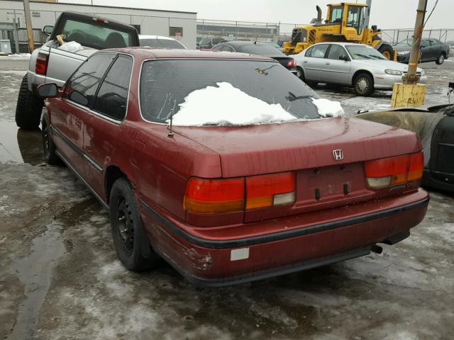 1HGCB725XNA033907 - 1992 HONDA ACCORD LX MAROON photo 3