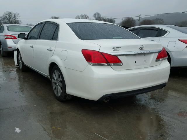 4T1BK3DB5BU437368 - 2011 TOYOTA AVALON BAS WHITE photo 3