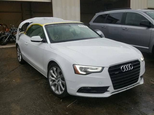 WAULFAFH3EN008681 - 2014 AUDI A5 PREMIUM WHITE photo 1