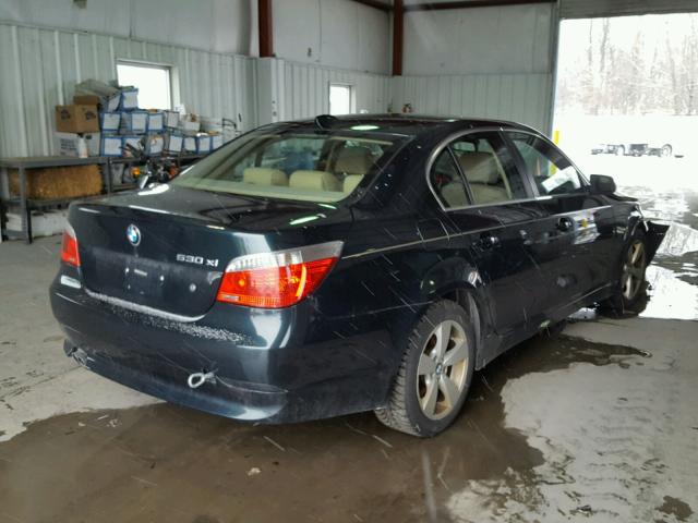 WBANF73536CU19338 - 2006 BMW 530 XI GREEN photo 4