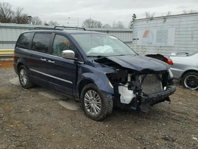 2C4RC1CG7DR511374 - 2013 CHRYSLER TOWN & COU BLUE photo 1