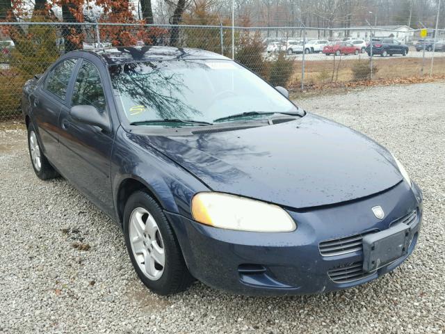 1B3EL46R92N211375 - 2002 DODGE STRATUS SE BLUE photo 1