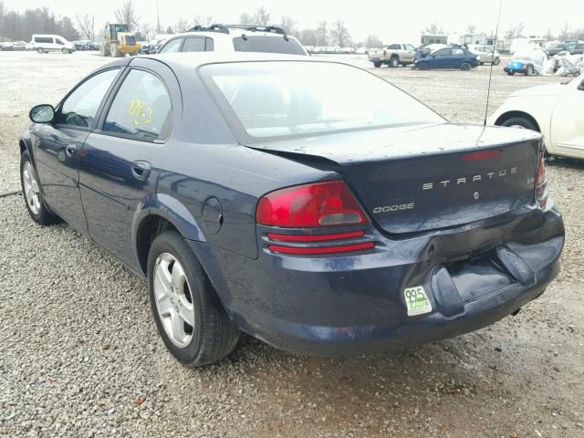 1B3EL46R92N211375 - 2002 DODGE STRATUS SE BLUE photo 3