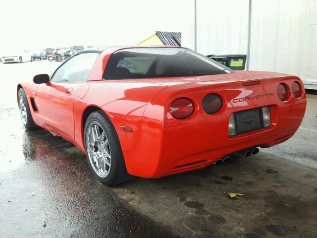 1G1YY22G015109881 - 2001 CHEVROLET CORVETTE RED photo 3