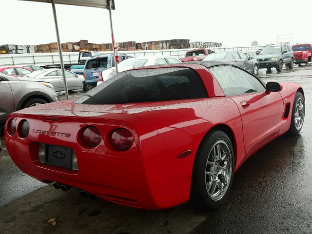 1G1YY22G015109881 - 2001 CHEVROLET CORVETTE RED photo 4