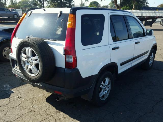 JHLRD78802C084873 - 2002 HONDA CR-V EX WHITE photo 4