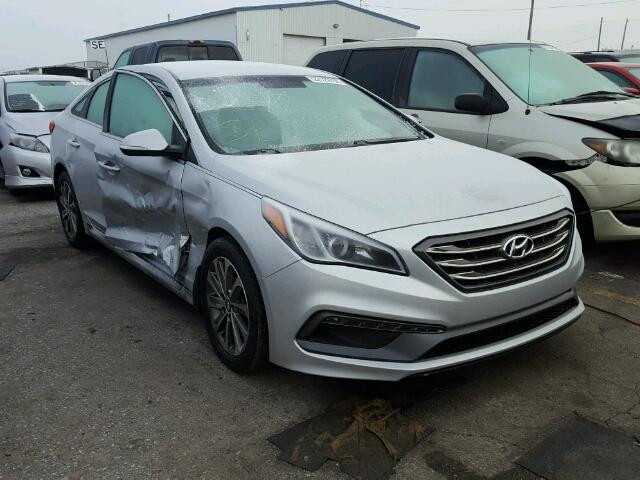 5NPE34AF7FH259376 - 2015 HYUNDAI SONATA SPO SILVER photo 1