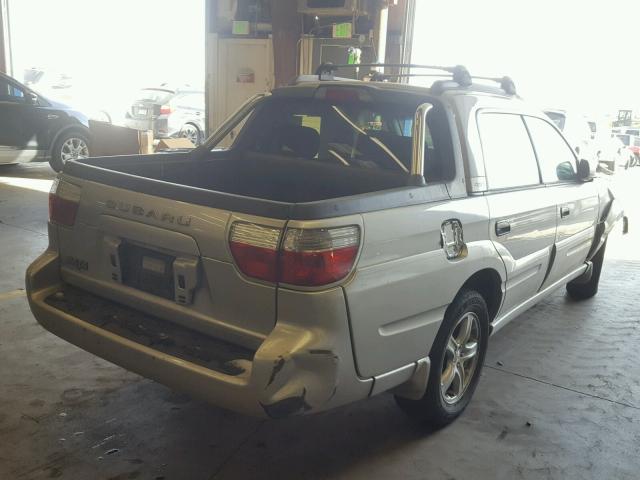 4S4BT62C966103302 - 2006 SUBARU BAJA SPORT SILVER photo 4