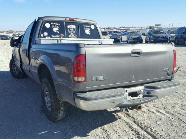 1FTNW20F12EA24785 - 2002 FORD F250 SUPER GRAY photo 3