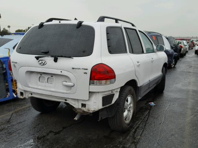 KM8SC13D05U871688 - 2005 HYUNDAI SANTA FE G WHITE photo 4