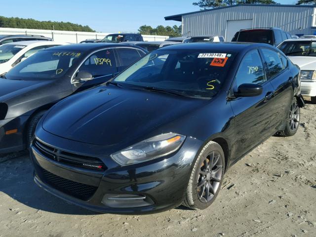 1C3CDFAA1GD570950 - 2016 DODGE DART SE BLACK photo 2