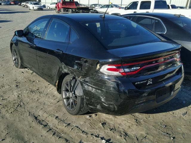 1C3CDFAA1GD570950 - 2016 DODGE DART SE BLACK photo 3