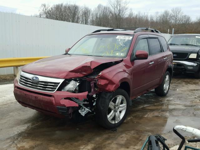 JF2SH6CC4AH775464 - 2010 SUBARU FORESTER 2 RED photo 2