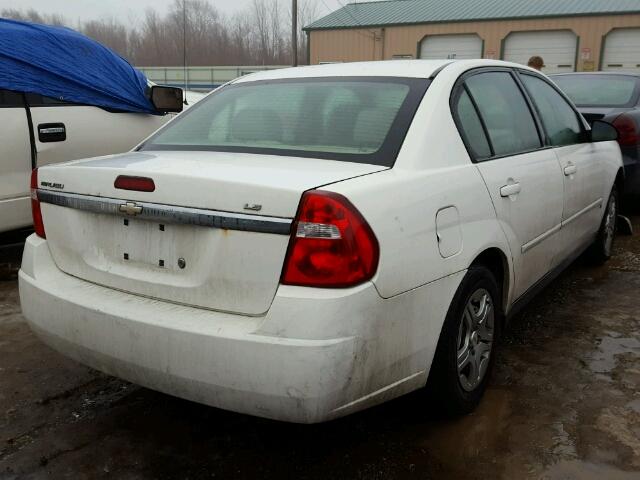 1G1ZS58F17F199681 - 2007 CHEVROLET MALIBU LS WHITE photo 4