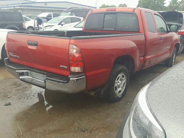 5TETX22N88Z493340 - 2008 TOYOTA TACOMA ACC BURGUNDY photo 4