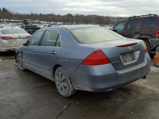 1HGCM56407A128740 - 2007 HONDA ACCORD LX BLUE photo 3