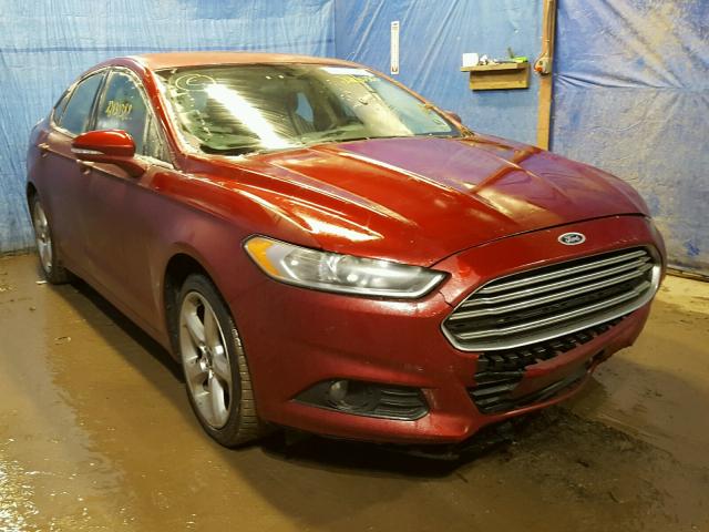 1FA6P0H72E5392003 - 2014 FORD FUSION SE RED photo 1